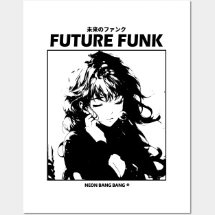 Future Funk Vaporwave Manga Aesthetic Posters and Art